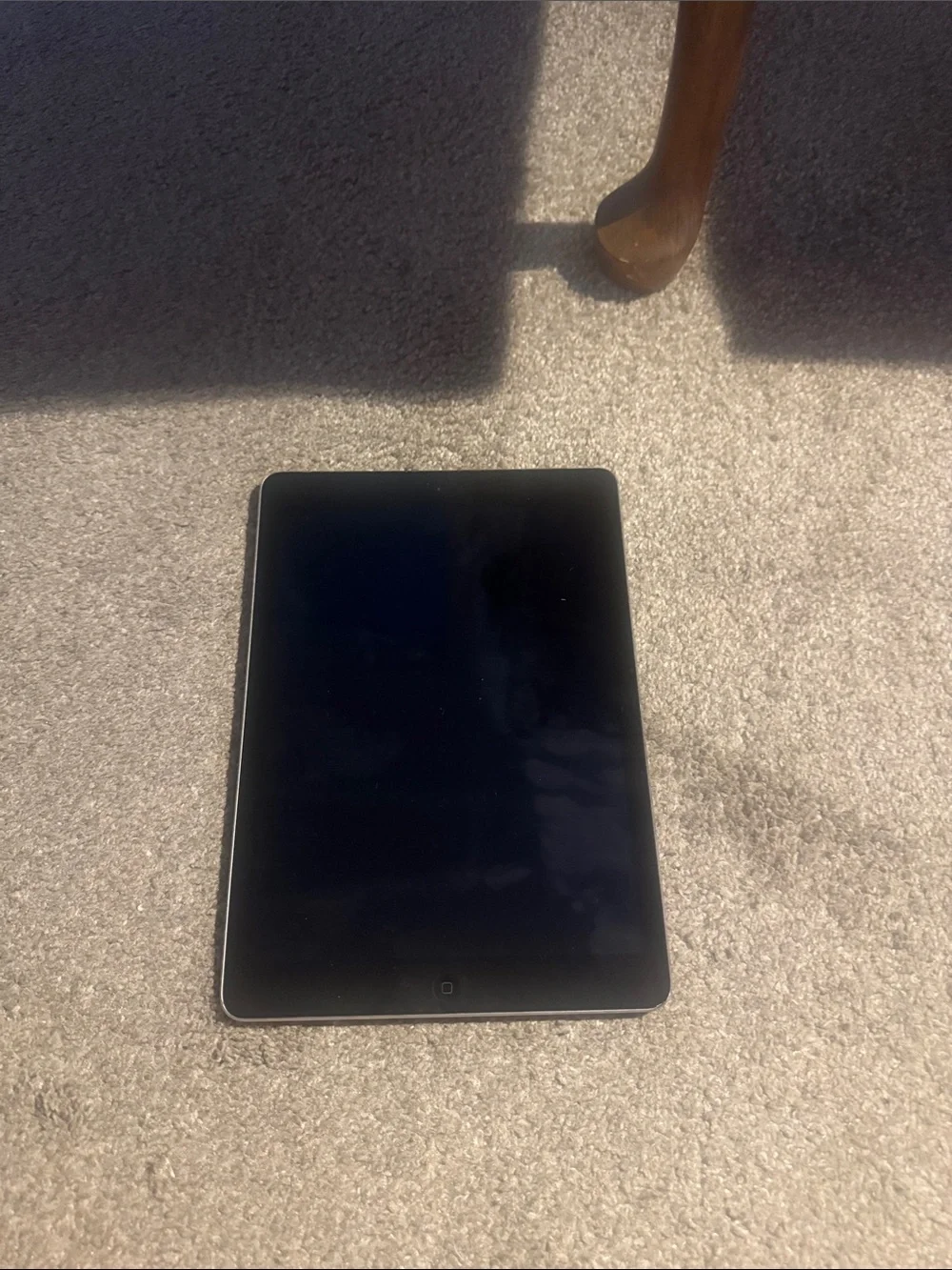 Apple iPad in Space Gray with Black Apple Logo
